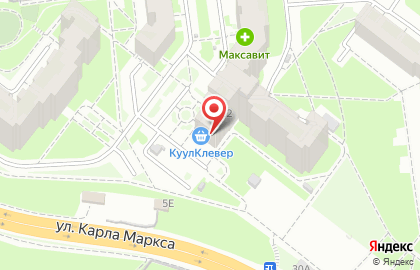 Магазин продуктов МясновЪ на Карла Маркса на карте