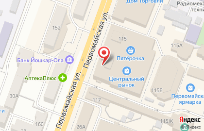 Ресторан быстрого питания Бургер Кинг на Первомайской улице на карте