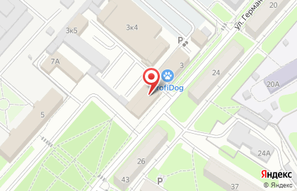 Продовольственный магазин на улице Германа Титова на карте