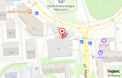 ЕвроМойка на улице Маршала Жукова на карте