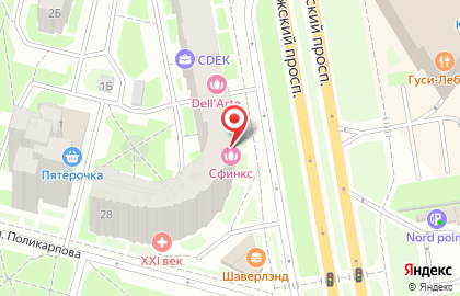 Центр автомобильных юридических услуг Деловой эксперт на Коломяжском проспекте на карте
