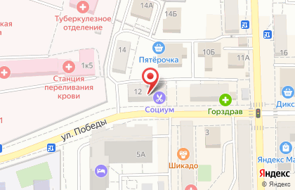 Агентство недвижимости Домовой на улице Победы на карте