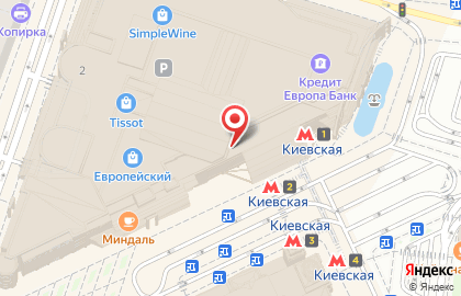 Кафе Кофе Хауз на площади Киевского Вокзала на карте