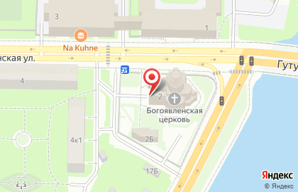 Храм Богоявления Господня на Гутуевском Острове на карте