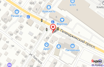 Наркологическая клиника Детокс на улице Луначарского на карте