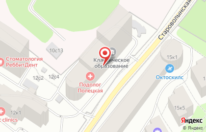 Школа танцев Дети в Балете на Староволынской улице на карте