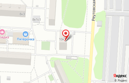 Спортивно-досуговый центр Садко на Реутовской улице на карте