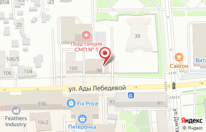 Автостоянка в Красноярске на карте