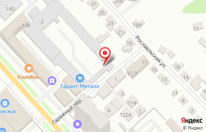 Торговая компания СнабКом в Гаражном переулке на карте