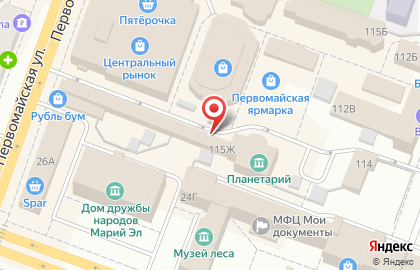 Магазин садово-хозяйственных товаров Усадьба на Первомайской улице на карте