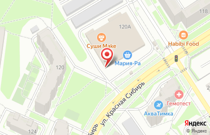 Магазин бытовой химии и косметики SuperMag в Новосибирске на карте