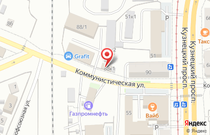 Продуктовый магазин Любимый на Коммунистической улице на карте