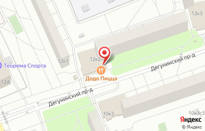 Пиццерия Додо Пицца в Москве на карте