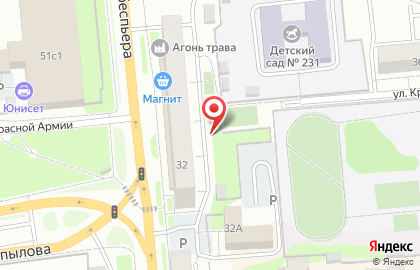 Салон домашней мебели ДЭФО на Робеспьера на карте