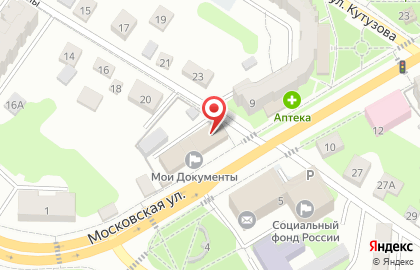 Многофункциональный центр Мои документы на Московской улице на карте
