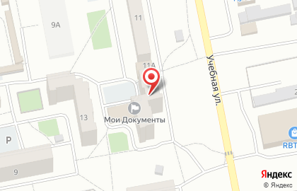 Горизонталь на Учебной улице на карте