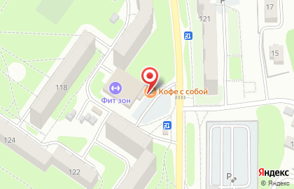 Фитнес-клуб Zone на улице Попова на карте