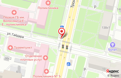 Магазин Роспечать на улице Гайдара на карте