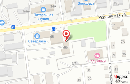 Торговая компания Империя на Украинской улице на карте