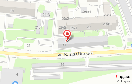 Магазин по продаже кресел-мешков Tamm`antimebel на улице Клары Цеткин на карте