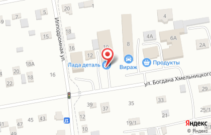 Магазин автотоваров Лада Деталь на улице Богдана Хмельницкого на карте