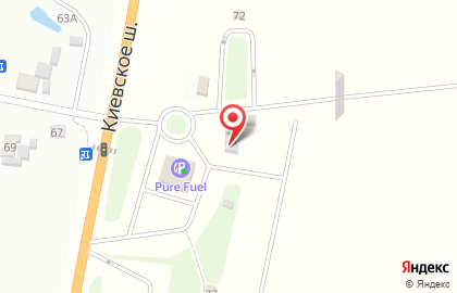 Платная грузовая автостоянка в Журиничском сельском поселении на карте