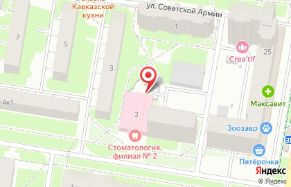 Детская стоматологическая поликлиника, Автозаводский район на карте