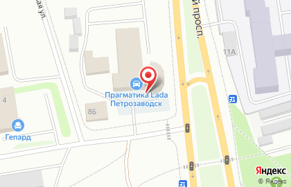 Официальный дилер LADA Прагматика Петрозаводск на карте