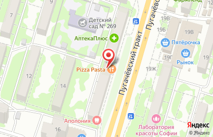 Кафе Русский стиль на Пугачевском тракте на карте