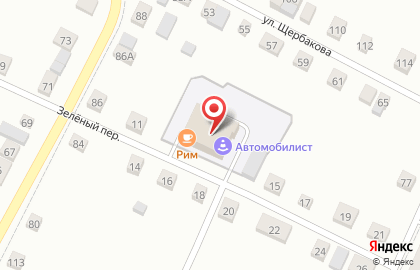 Автошкола Автомобилист, автошкола в Зелёном переулке на карте