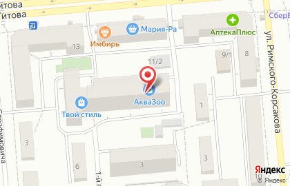 Магазин АкваЗоо на площади Карла Маркса на карте