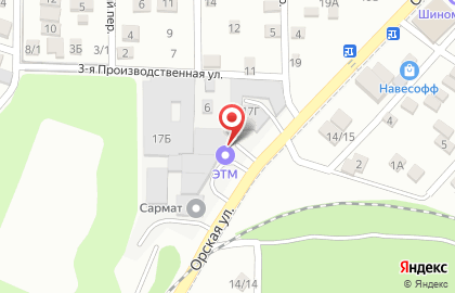 Торговая компания ЭТМ в Ростове-на-Дону на карте