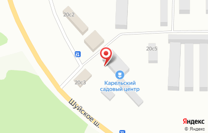 Карельский садовый центр в Петрозаводске на карте