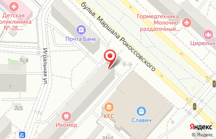 Финансовая группа Еврогарант на Бульваре Рокоссовского на карте