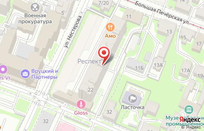 Стоматологическая клиника ALPINA в Нижегородском районе на карте