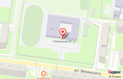 Гимназия №3 в Великом Новгороде на карте