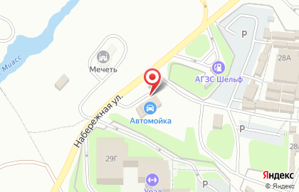 Автомойка в Челябинске на карте