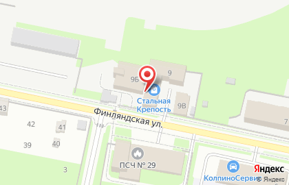 Автоцентр Колесо на Финляндской улице на карте