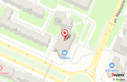 Фирменный салон МегаФон на улице Маршала Конева на карте