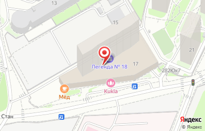 Кафе Мёд в Новомосковском районе на карте