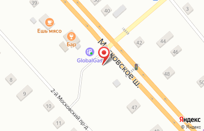Шиномонтажная мастерская на Московском шоссе на карте