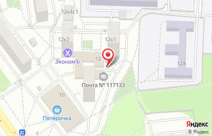 Пансионат Почта России на улице Тёплый Стан на карте