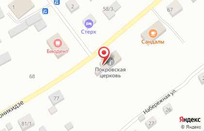 Приход в честь Покрова Пресвятой Богородицы Ленской епархии РПЦ на карте