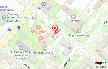 Автомойка в Уфе на карте