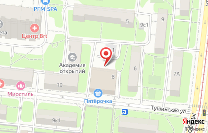 Русский Стандарт Банк на Тушинской улице на карте