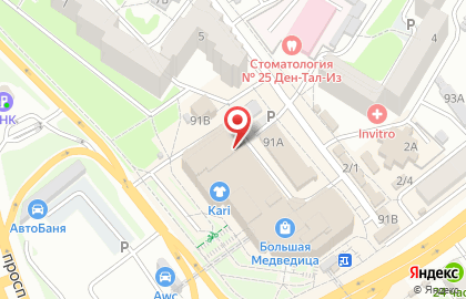 Автомат по продаже контактных линз Лупоглаз в Железнодорожном районе на карте