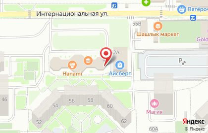 Продуктовый магазин в Калининграде на карте