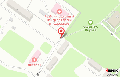 Детская городская поликлиника №8 в Больничном проезде на карте
