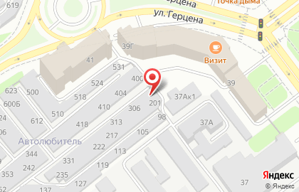 Потребительский гаражный кооператив Автолюбитель на улице Панфилова на карте