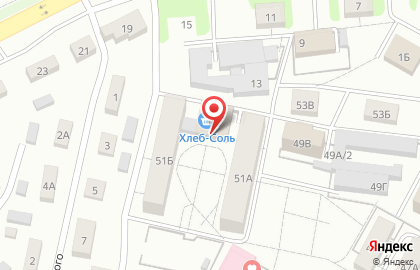 Продуктовый дискаунтер Хлеб Соль в Центральном районе на карте
